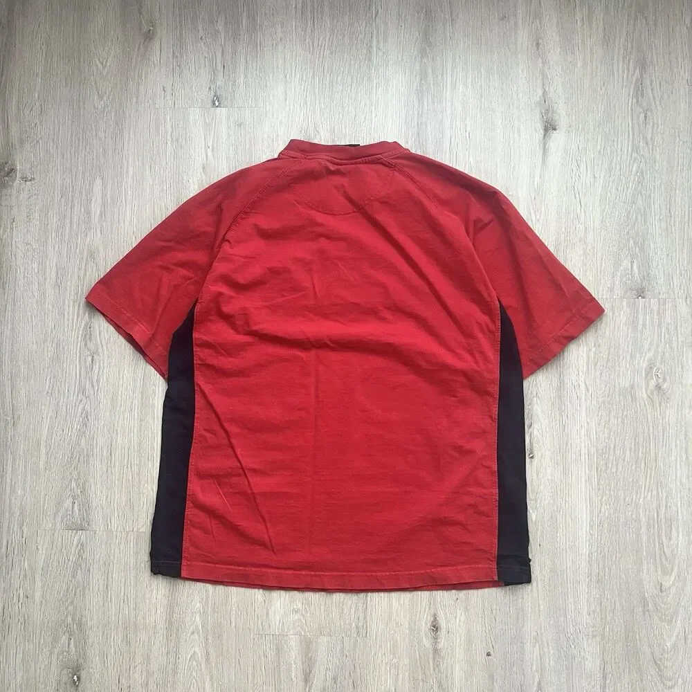 NC State Wolfpack T-Shirt Mens XL Red Heavyweight Spell Out NCAA Short Sleeve